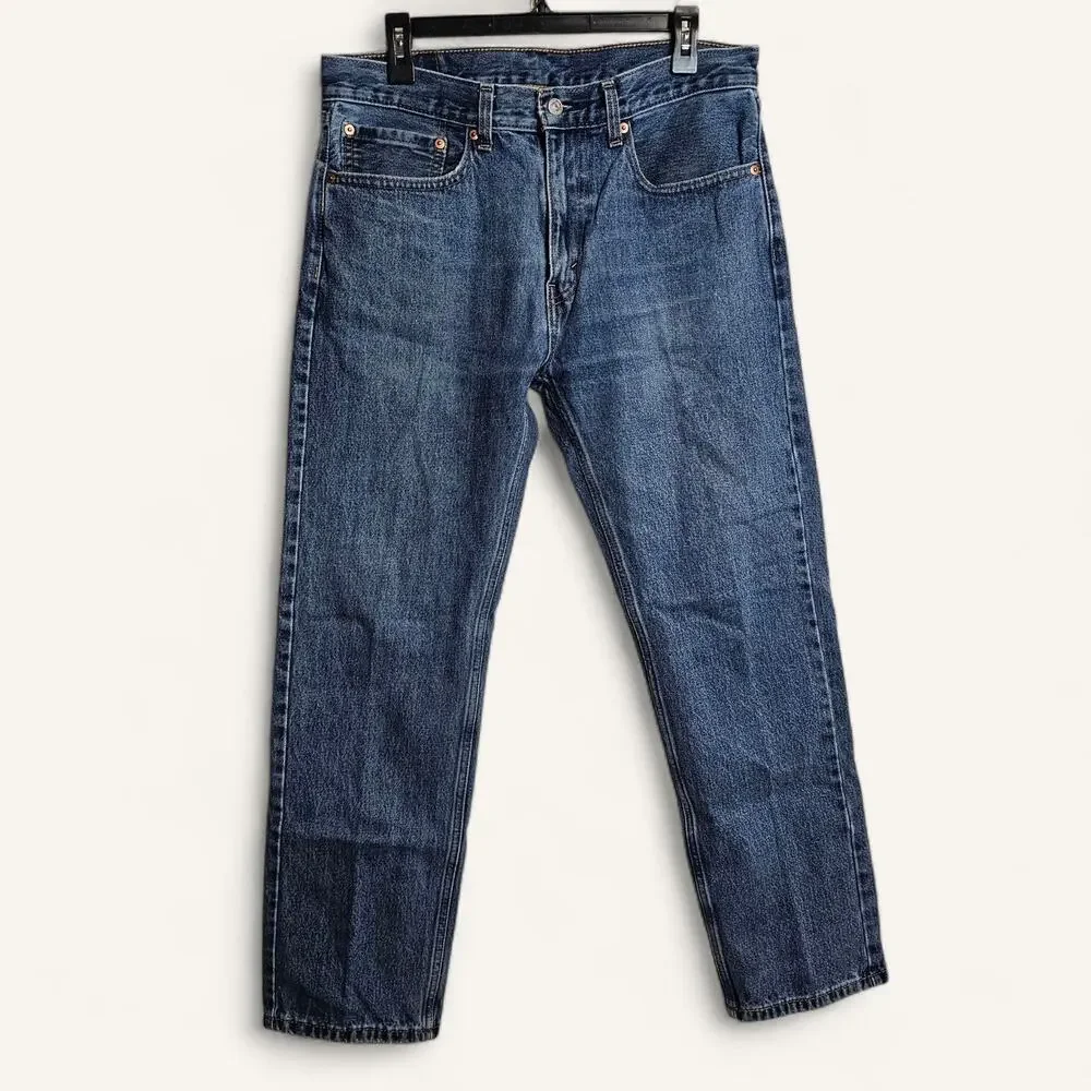 Levi Jeans Men's 505 Cotton Denim 34x32 Classic Cowboy